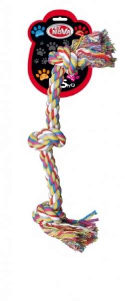 Baumwollschnur 51 cm – Superdental – Zahnreinigungs-Beißring – Gewicht 250–260 g.
